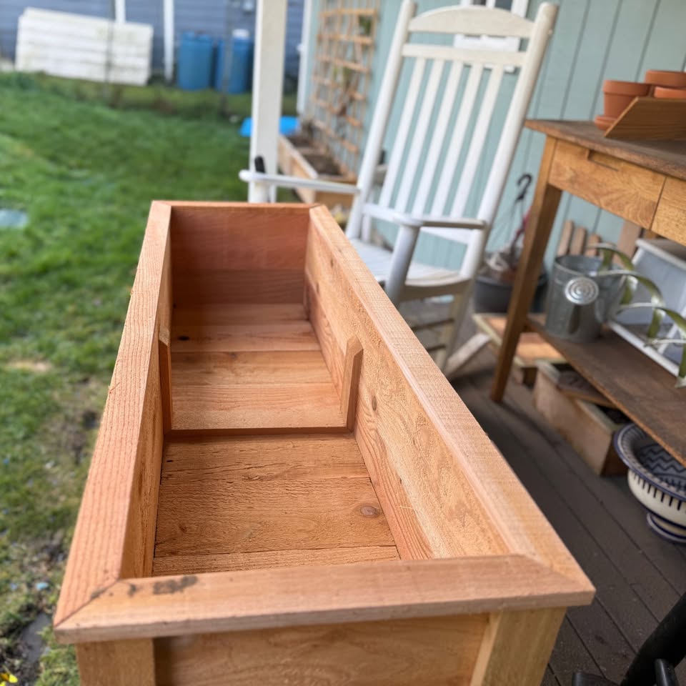 16" X 48" X 27" Cedar Planter box