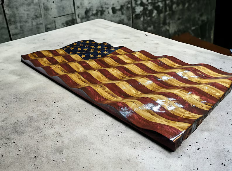 Wavy American Flag
