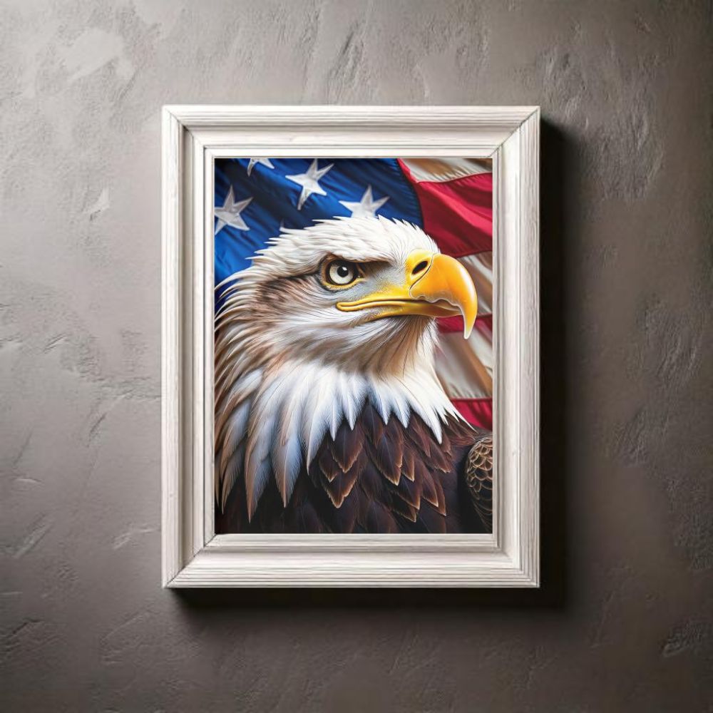 Eagle and Flag