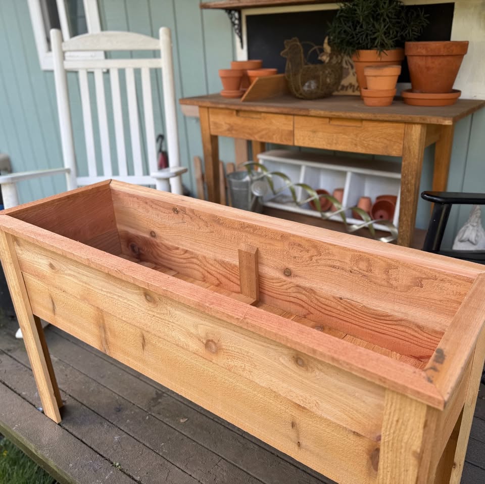 16" X 48" X 27" Cedar Planter box