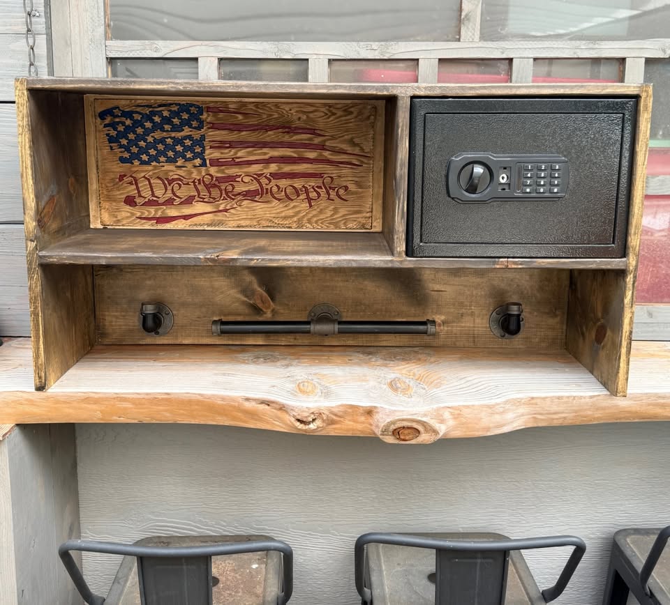 Custom Gear Rack & Locking Safe Station