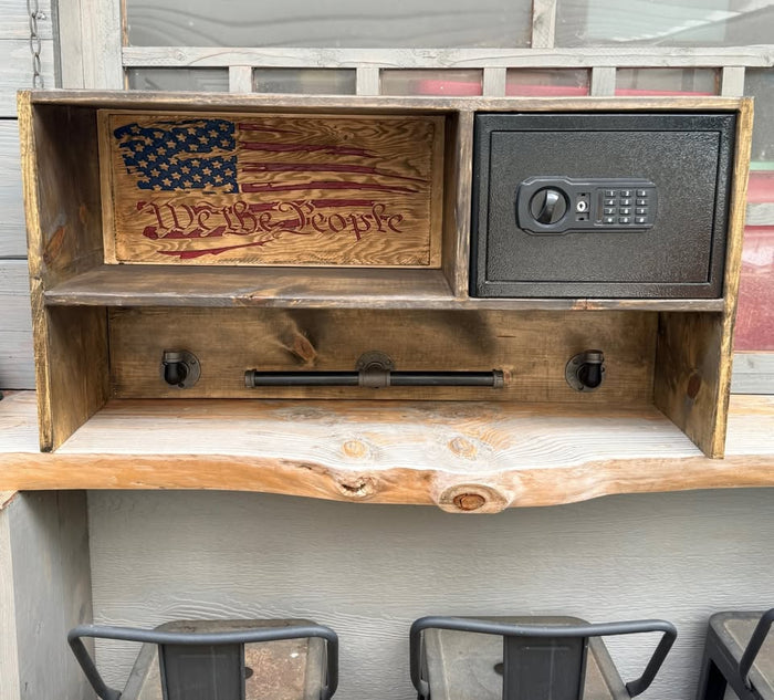 Custom Gear Rack & Locking Safe Station