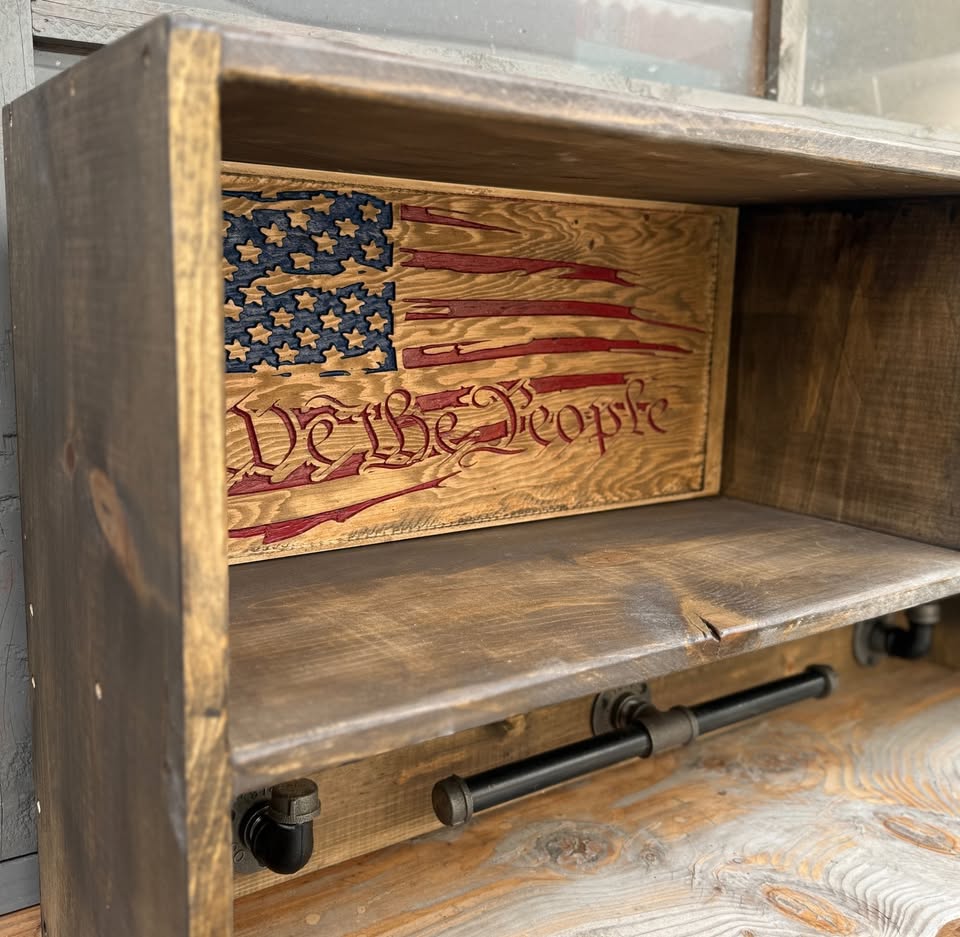 Custom Gear Rack & Locking Safe Station