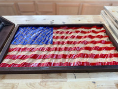 Traditional Wavy American Flag