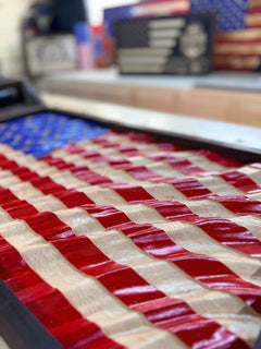 Traditional Wavy American Flag