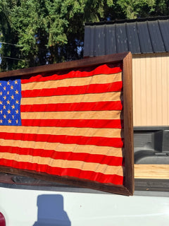Traditional Wavy American Flag