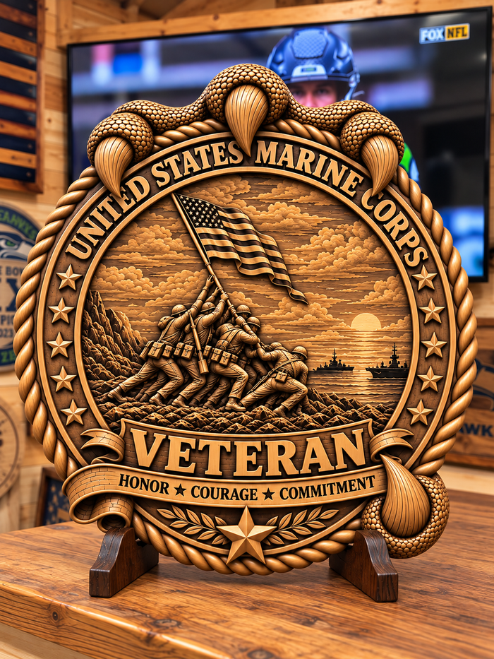 Handcrafted Military & Veteran Wood Carvings