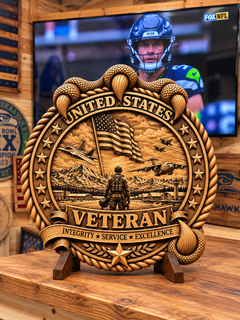 Handcrafted Military & Veteran Wood Carvings