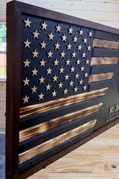 Custom Police & First Responder Service Flag