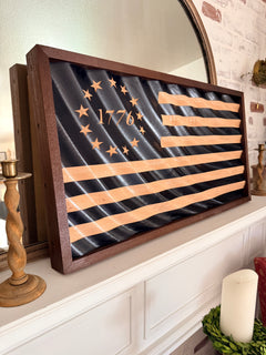 1776 Heritage Wavy American Flag