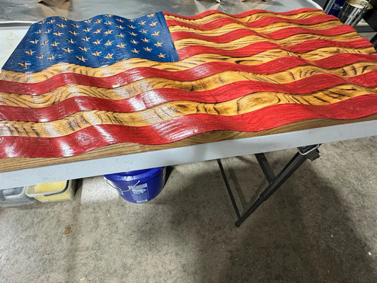 Wavy American Flag