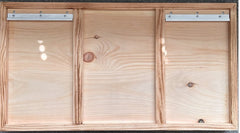 Rustic Challenge Coin Display Flag (Hand Carved