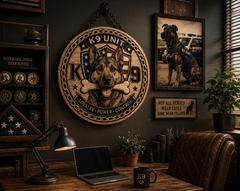 Custom K9 Unit Wooden Tribute Sign