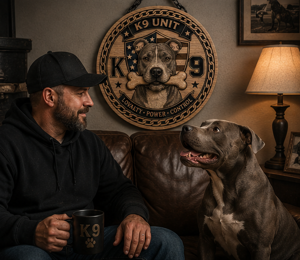Custom K9 Unit Wooden Tribute Sign