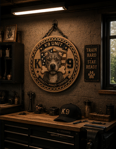Custom K9 Unit Wooden Tribute Sign